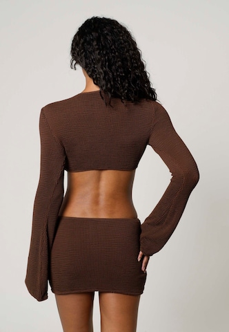 Moda Minx Strandkleid 'Scrunch Starfish' in Braun