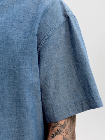 JACK & JONES Comfort Fit Skjorte 'JJESummer' i blå