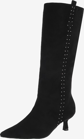 Ital-Design Stiefel in Schwarz: Vorderseite