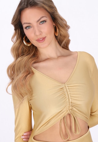 faina Jurk 'Festive' in Goud