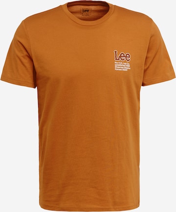 Lee Shirt in Bruin: voorkant