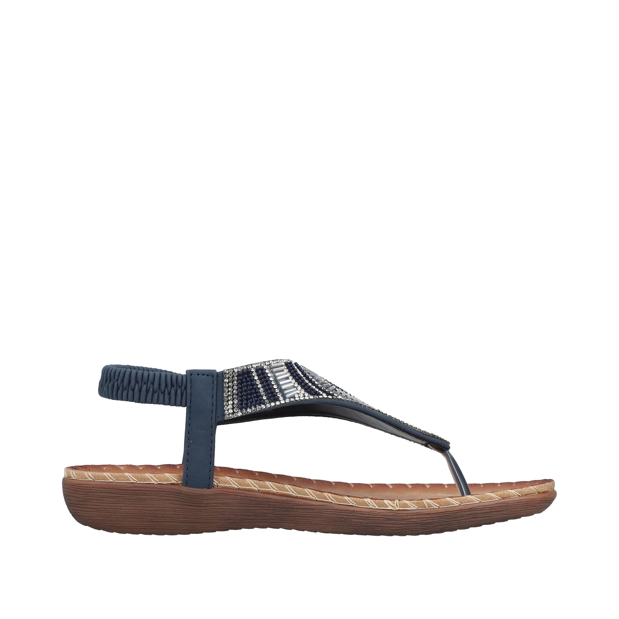 Rieker T-Bar Sandals in Blue
