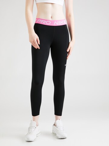 NIKE Skinny Sportbroek 'NP 365' in Zwart: voorkant