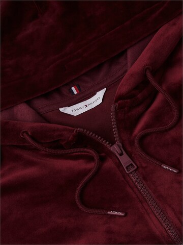 TOMMY HILFIGER Strickjacke 'Essential' in Rot