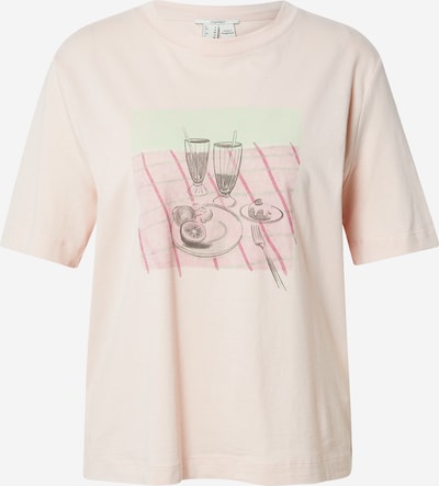 ESPRIT Shirt in de kleur Nude / Antraciet / Pastelgroen / Fuchsia, Productweergave