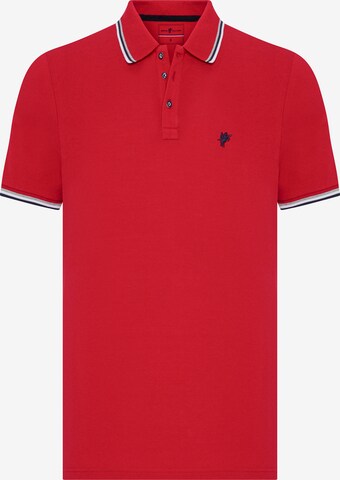 DENIM CULTURE Tričko 'Brenton' – červená: přední strana