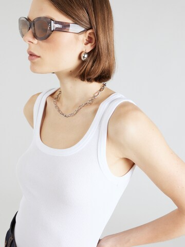 Top 'Ematite' di BOSS in bianco