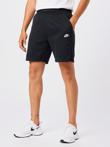 Nike Sportswear Normální Kalhoty 'Tribute' – černá: přední strana
