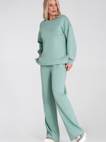 Sweat-shirt 'M1203' Figl en vert