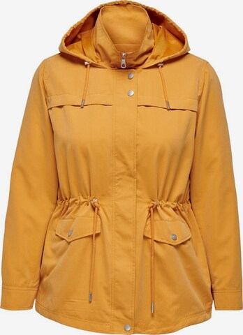 ONLY Carmakoma Between-Seasons Parka 'Starline Spring' in Yellow: front