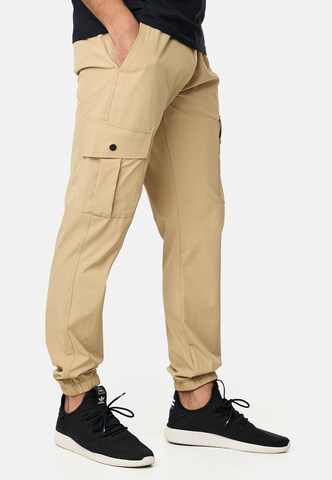 INDICODE JEANS Tapered Cargobroek ' Landie ' in Beige