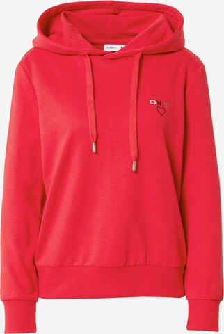 Sweat-shirt 'NOOMI' ONLY en rouge : devant