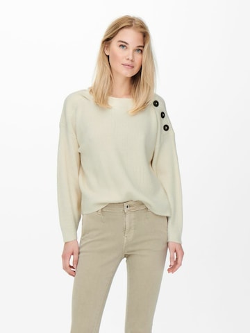 Pull-over 'KATIA' ONLY en blanc