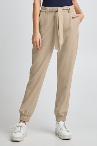 b.young Tapered Stoffhose 'BYDANTA' in Beige: predná strana