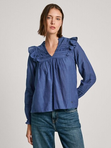 Chemisier 'LORELY' Pepe Jeans en bleu : devant