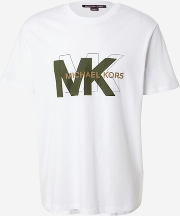 T-Shirt Michael Kors en blanc : devant