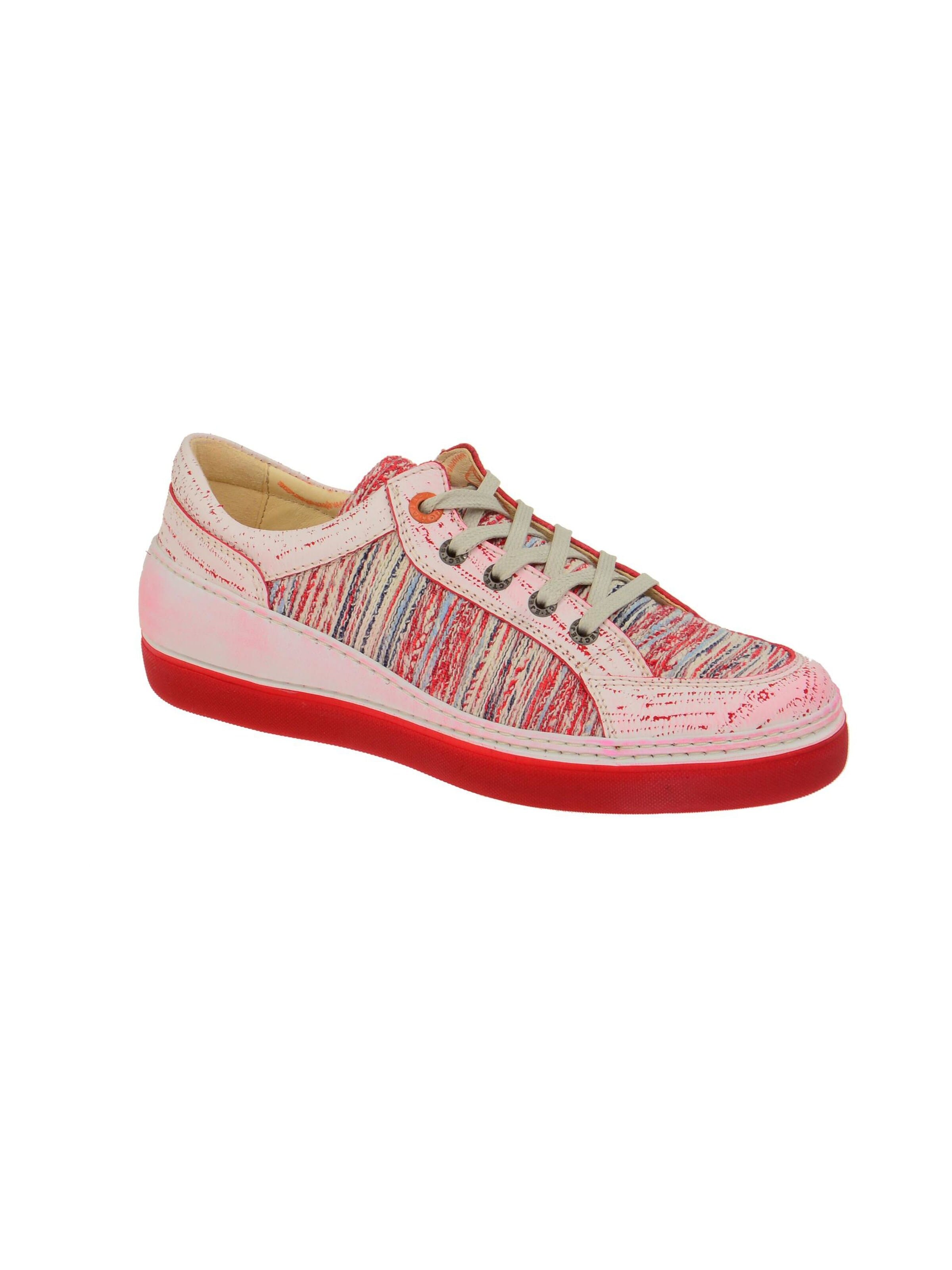 EJECT Sportlicher Schnürschuh 'Eject Feeling Schuhe weiß rot Damen'‌‌ in Rot: Vorderseite