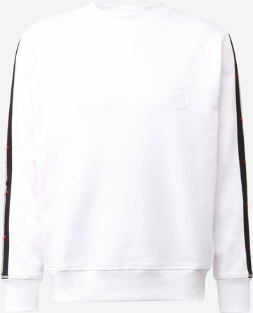 Sweat-shirt 'D'Adderio' Carlo Colucci en blanc : devant