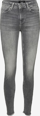 VERO MODA Skinny Jeans 'Peach' in Grijs: voorkant