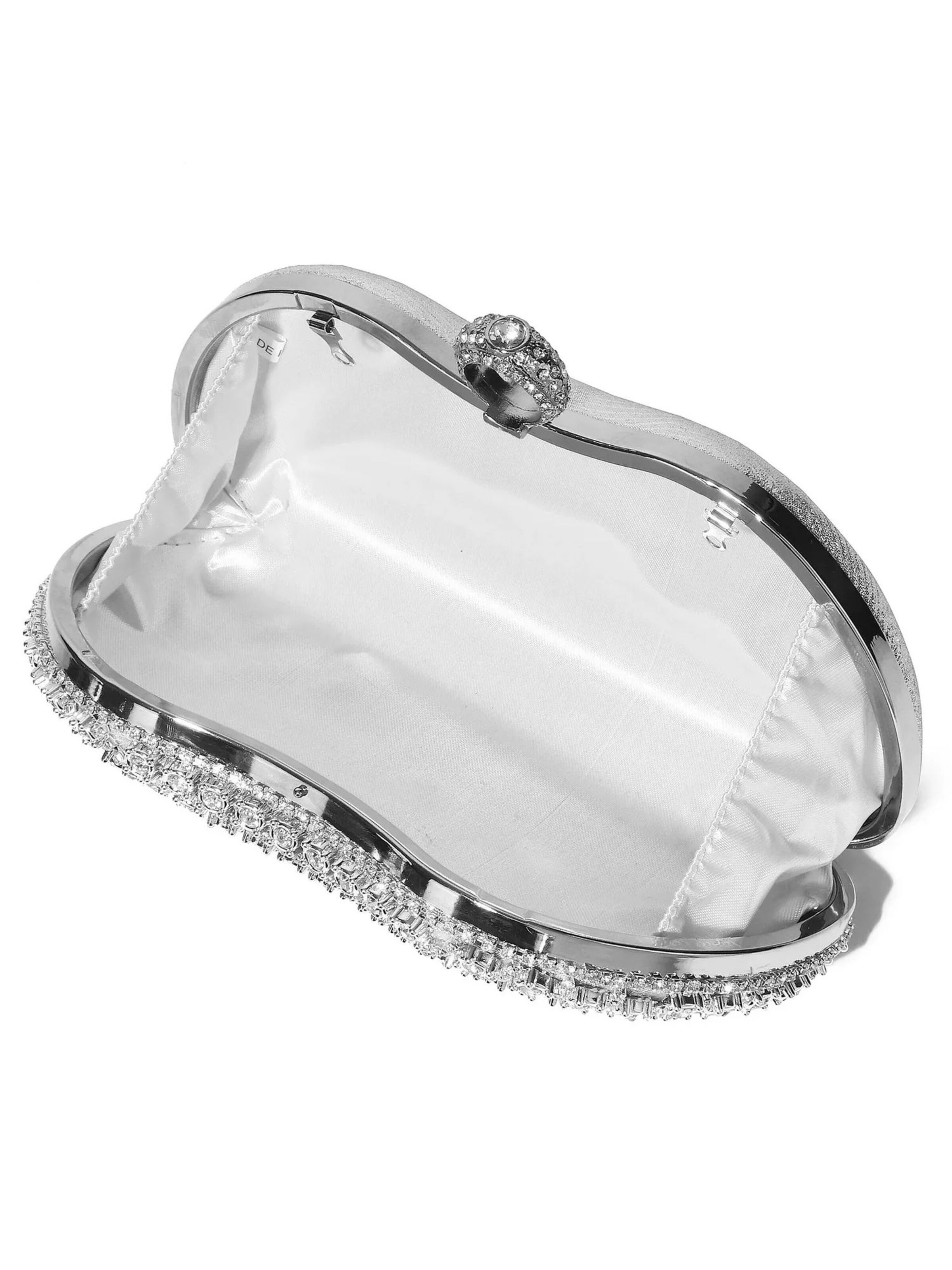 Tomshop24-7 Clutch 'Diamond' in Silver