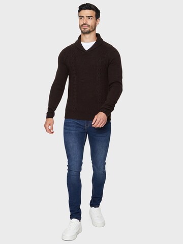 Threadbare Sweater 'Trojan' in Brown