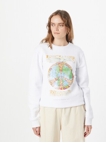 Sweat-shirt EINSTEIN & NEWTON en blanc : devant