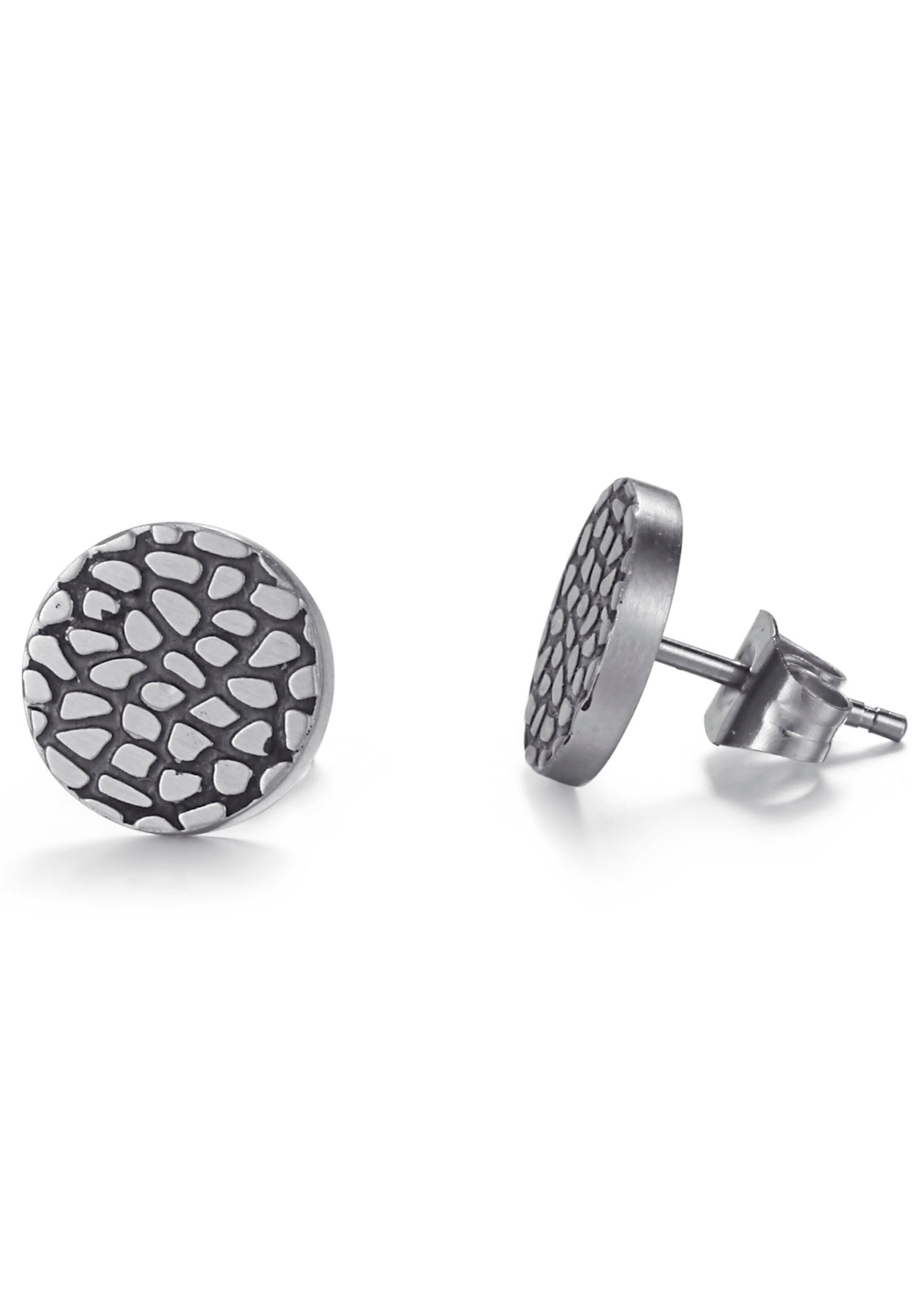 Kingka Earrings in Silver: front