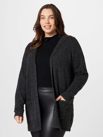 Vero Moda Curve Cardigan 'Doffy' i sort: forside
