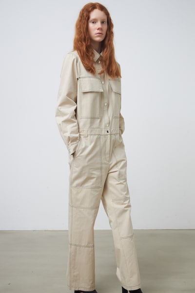 Stella Nova Jumpsuit 'Charita' i kremfarget / marineblå, Produktvisning