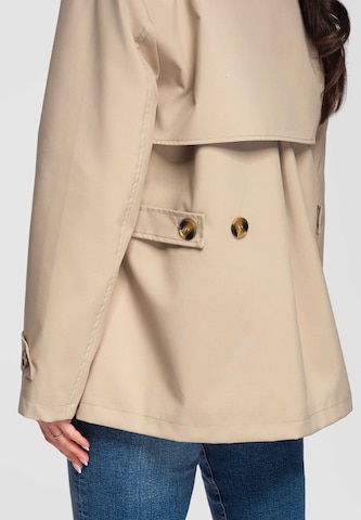 Manteau mi-saison 'OW-COLC-0114' Ombre en beige
