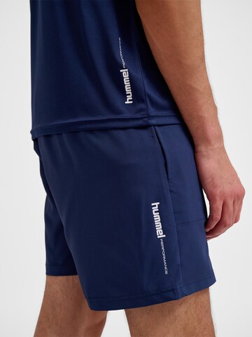 Hummel Regular Sportbroek 'Pulse' in Blauw