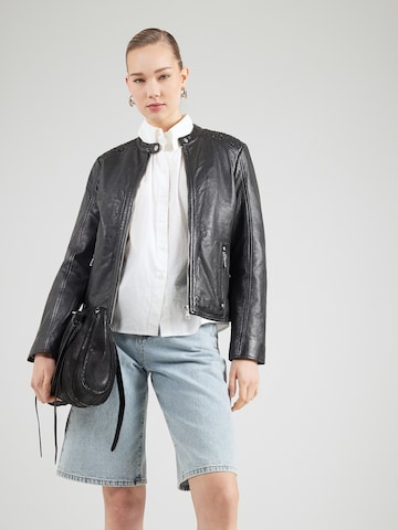 Mauritius Φθινοπωρινό και ανοιξιάτικο μπουφάν 'Mabou' σε μαύρο: μπροστά