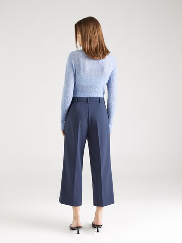 MAX&Co. Regular Trousers with creases 'OMAGGIO' in Blue