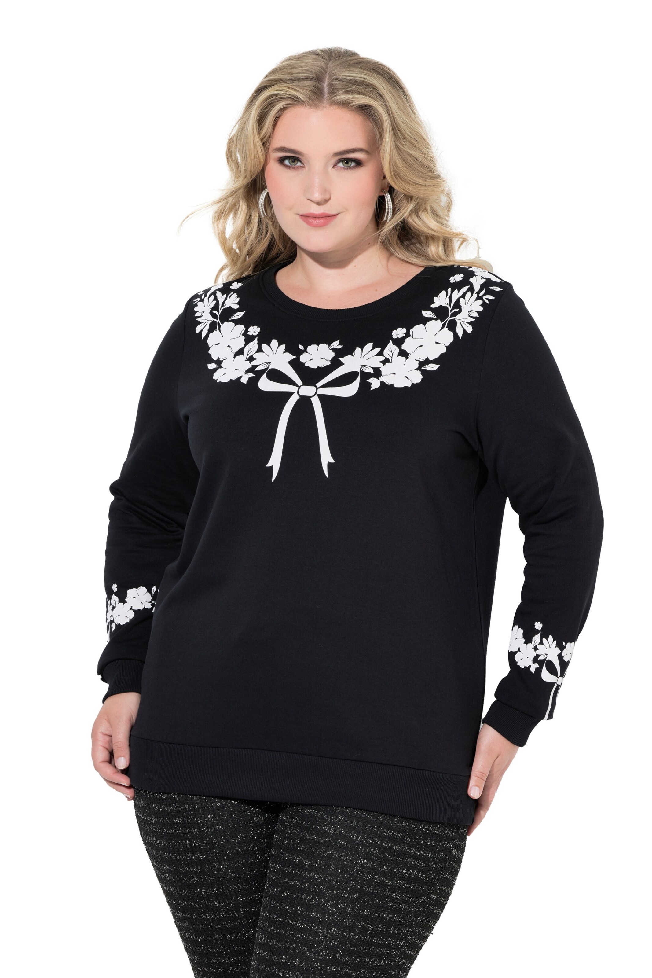 MIAMODA Sweatshirt in Zwart: voorkant