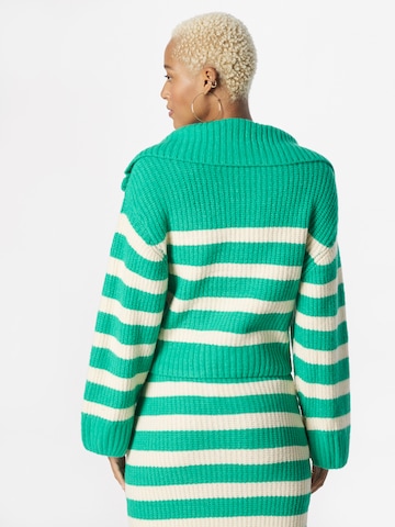Gina Tricot Sweter 'Saga' w kolorze zielony