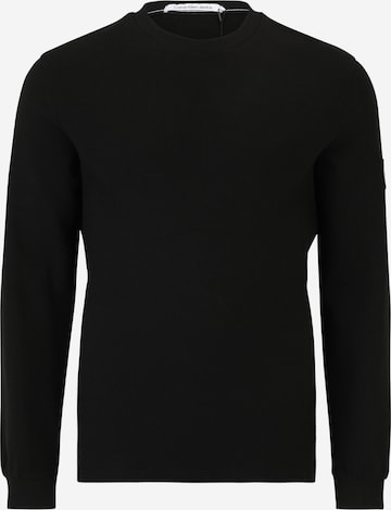 Regular T-Shirt Calvin Klein Jeans en noir : devant