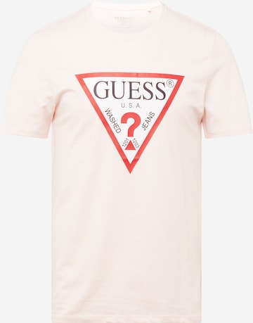 GUESS Μπλουζάκι σε ροζ: μπροστά