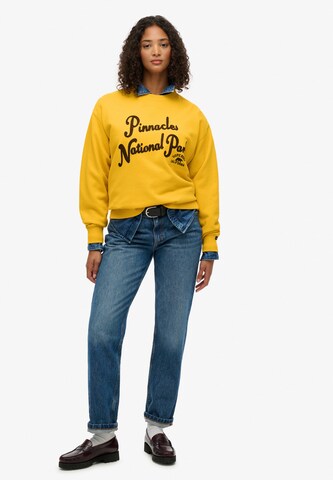 Sweat-shirt Superdry en jaune
