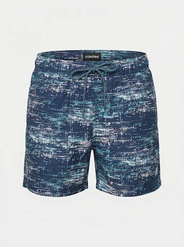 Shorts de bain KOROSHI en bleu