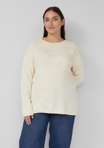 s.Oliver Red Label Plus Sweater in Beige: front