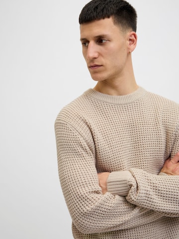 JACK & JONES Sweater in Beige