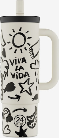 Gourdes 'Straw' 24Bottles en blanc : devant