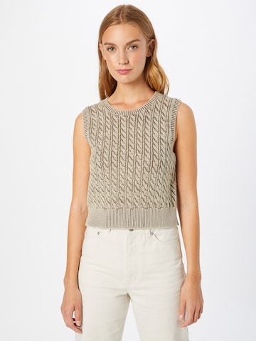 Pull-over 'Joy' WEEKDAY en beige : devant