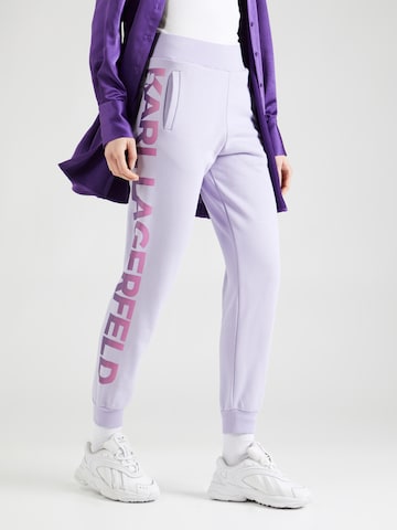 Karl Lagerfeld Tapered Hose in Lila: Vorderseite