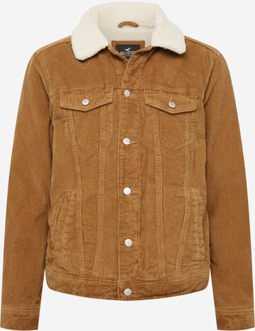 Veste mi-saison 'SHERPA' HOLLISTER en marron : devant