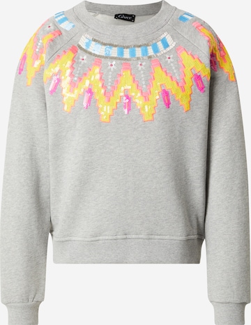 pilka Grace Megztinis be užsegimo: priekis