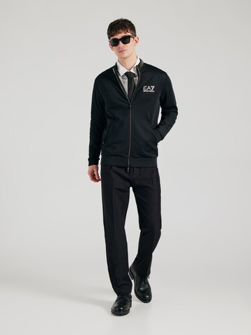EA7 Emporio Armani Кофта на молнии в Черный