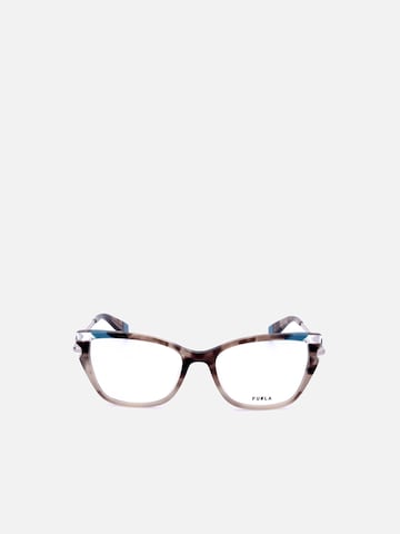 Lunettes de soleil 'Furla VFU499 Shiny brown beige havana 53/17/135 WOMAN Eyewear Frame' FURLA en marron : devant