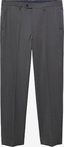 MANGO MAN Slim fit Pleated Pants 'Brasilia' in Grey: front