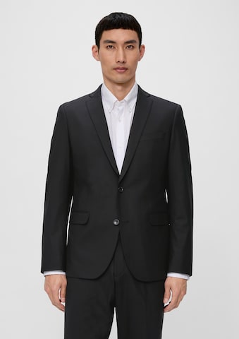 s.Oliver Slim Fit Sakko in Schwarz: Vorderseite